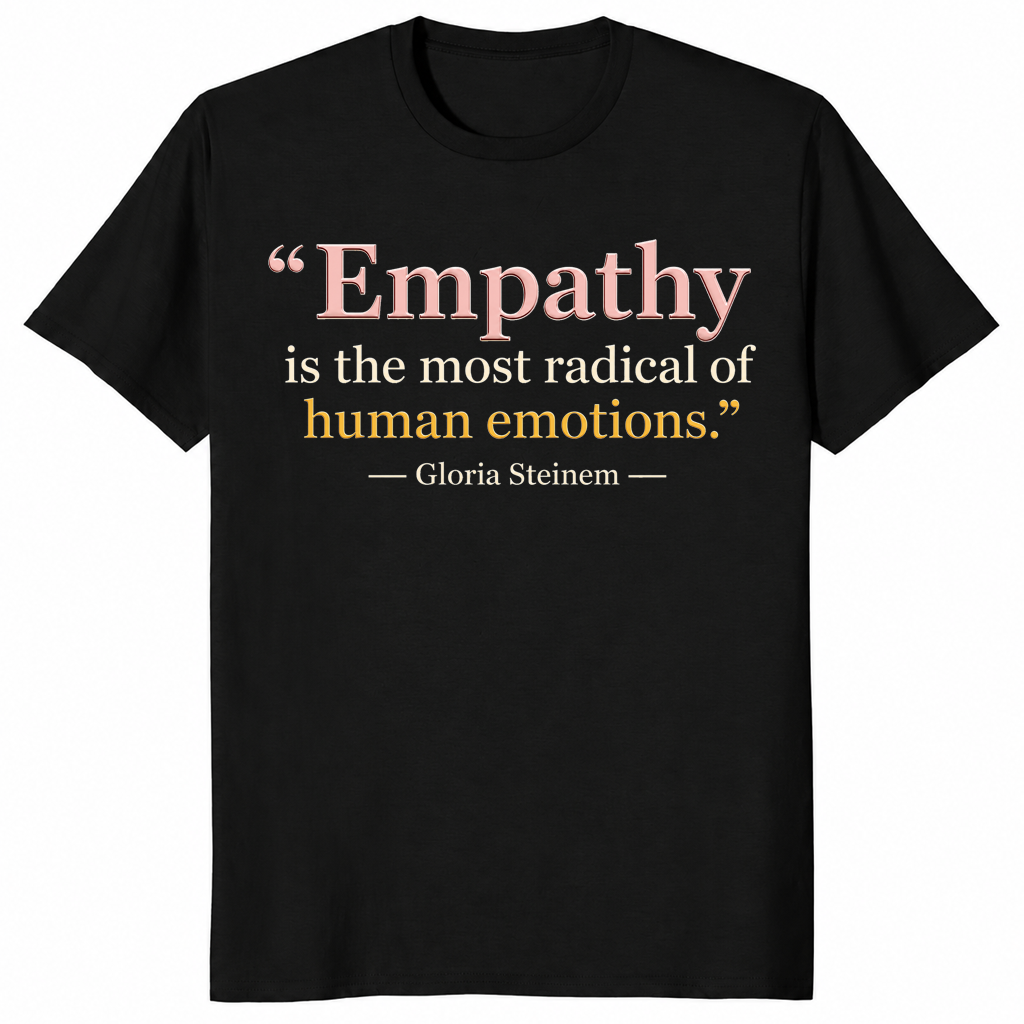 Empathy is radical shirt in black