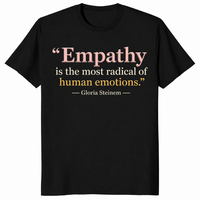 Empathy is radical shirt in black