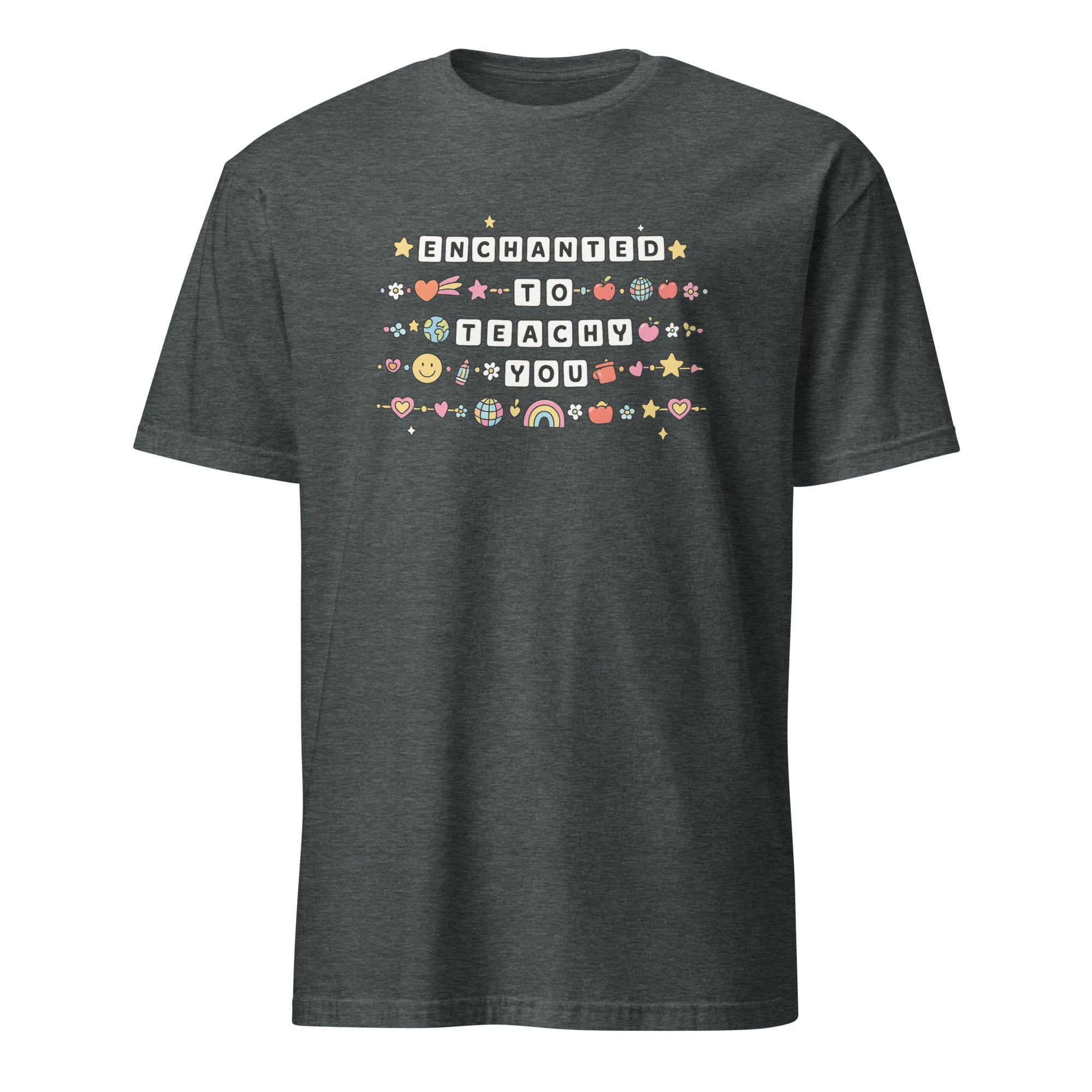 Dark Heather Enchanted to Teach You Shirt by Cuccico – Disney Inspired Teacher Shirt