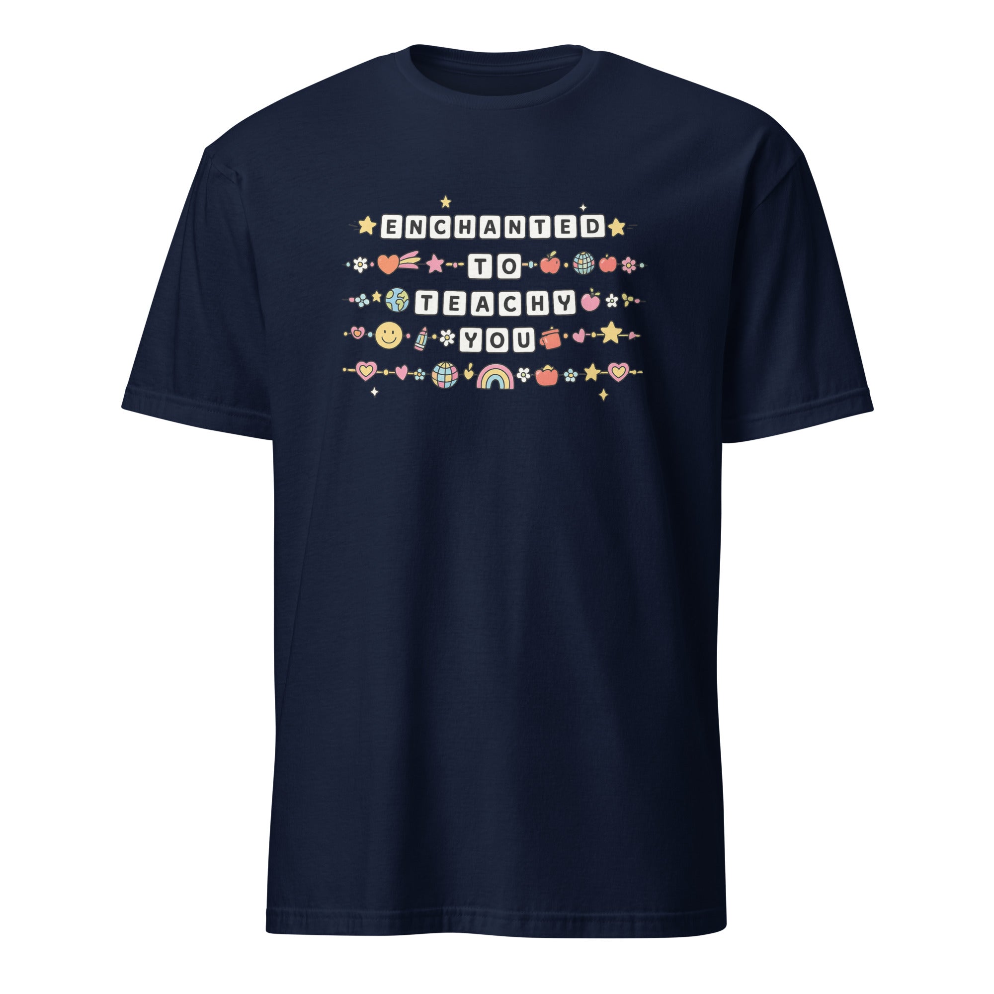Navy Enchanted to Teach You Shirt by Cuccico – Teacher T-Shirt Disney Style