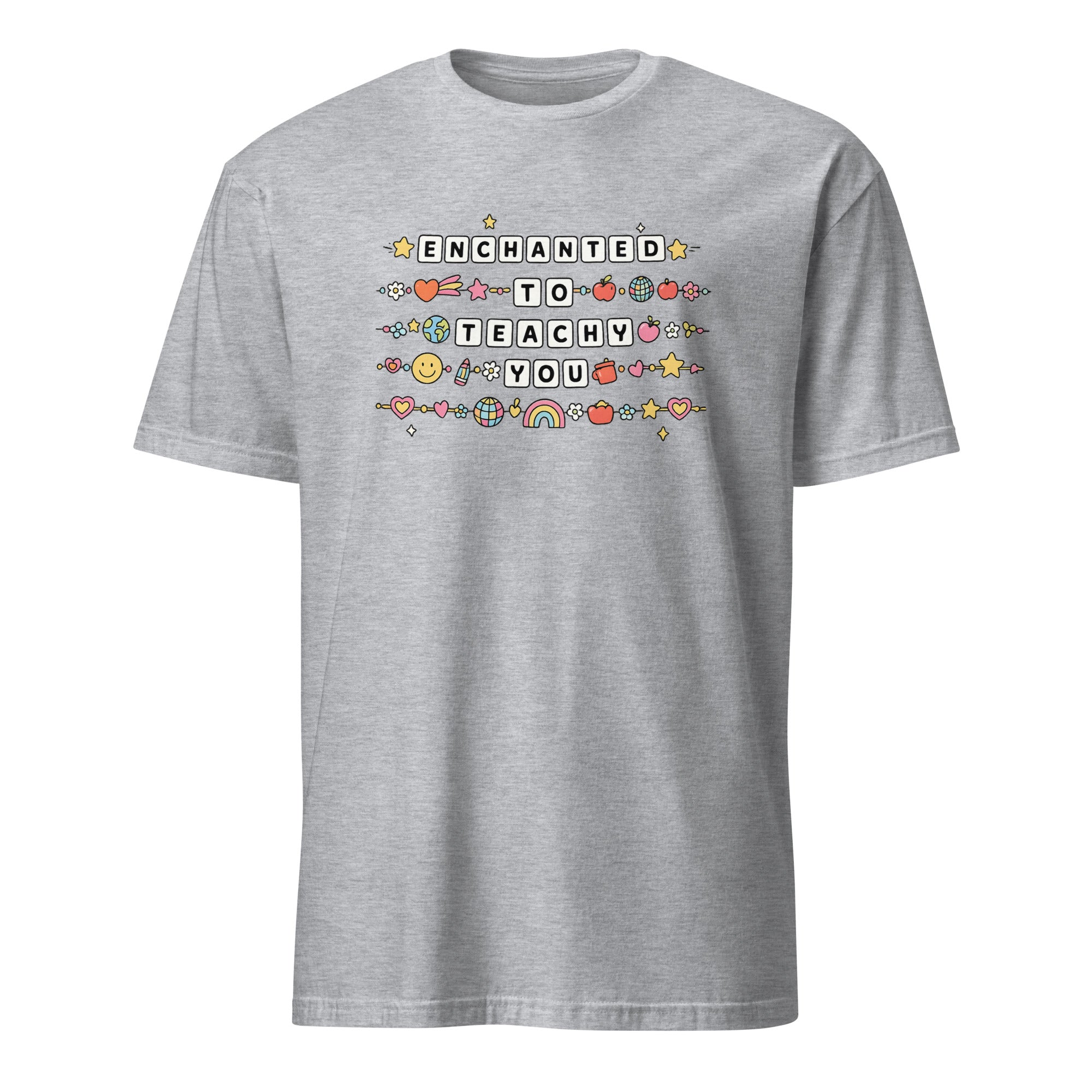 Sport Grey Enchanted to Teach You Shirt by Cuccico – Comfortable Disney Teacher Tee
