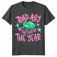 End of year teacher shirt with cute frog graphic for classroom party and staff photos