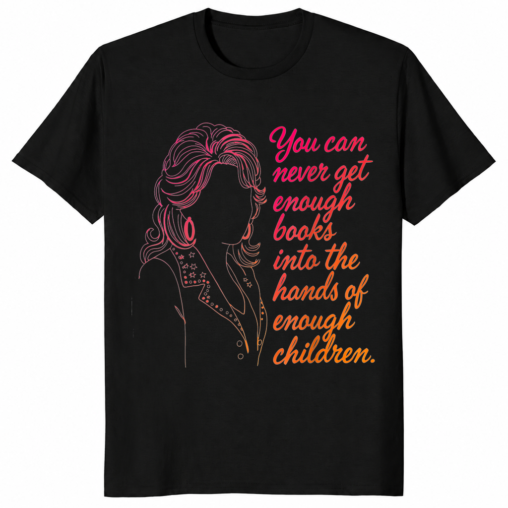 Enough books shirt in black