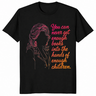 Enough books shirt in black