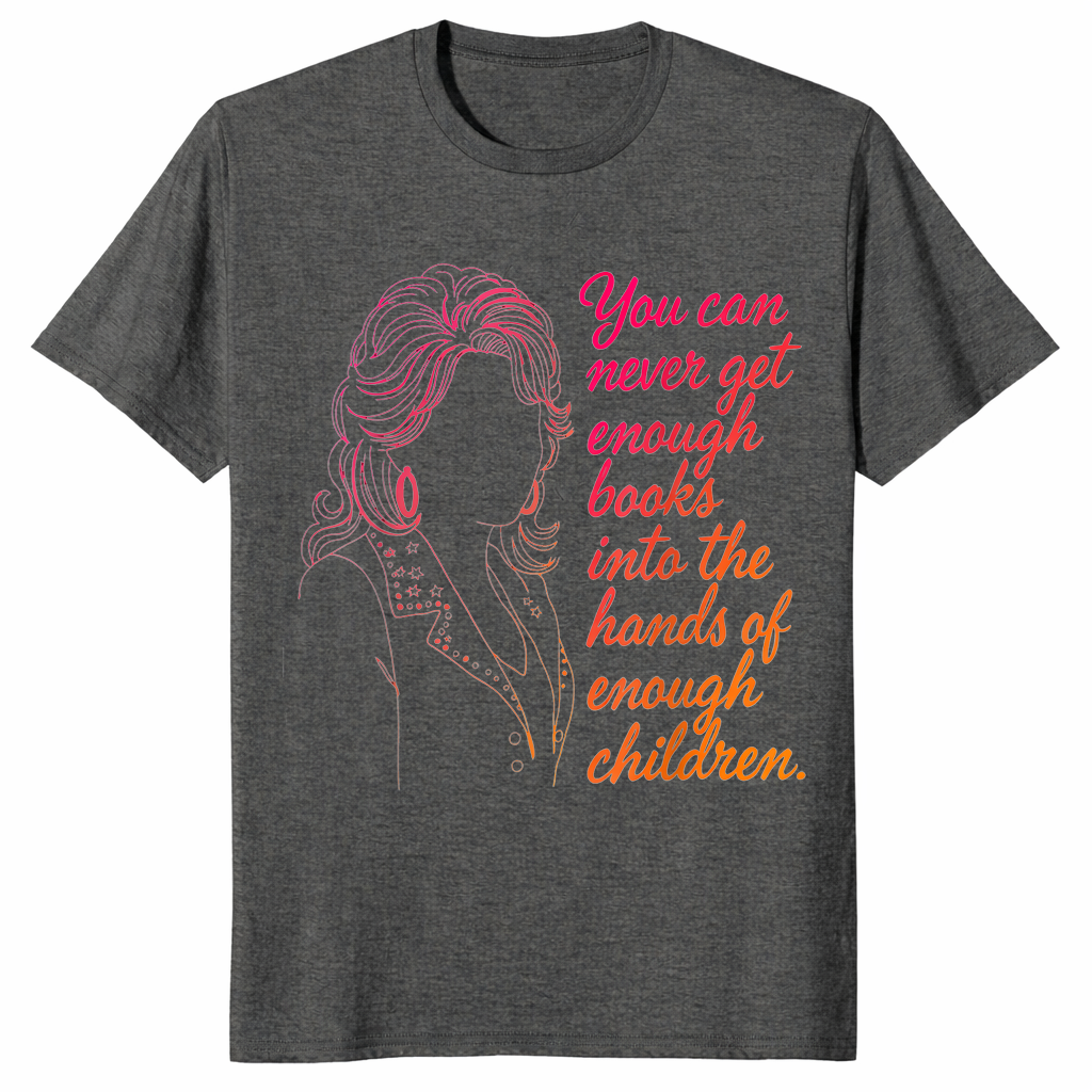 Enough books shirt in dark heather