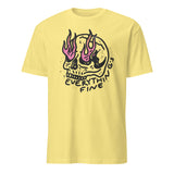 Everything is Fine Shirt in Cornsilk by Cuccico Funny Retro Grunge Skeleton Festival Tee