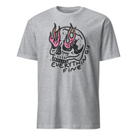 Everything is Fine Shirt in Sport Grey by Cuccico Retro Grunge Skull Festival Shirt