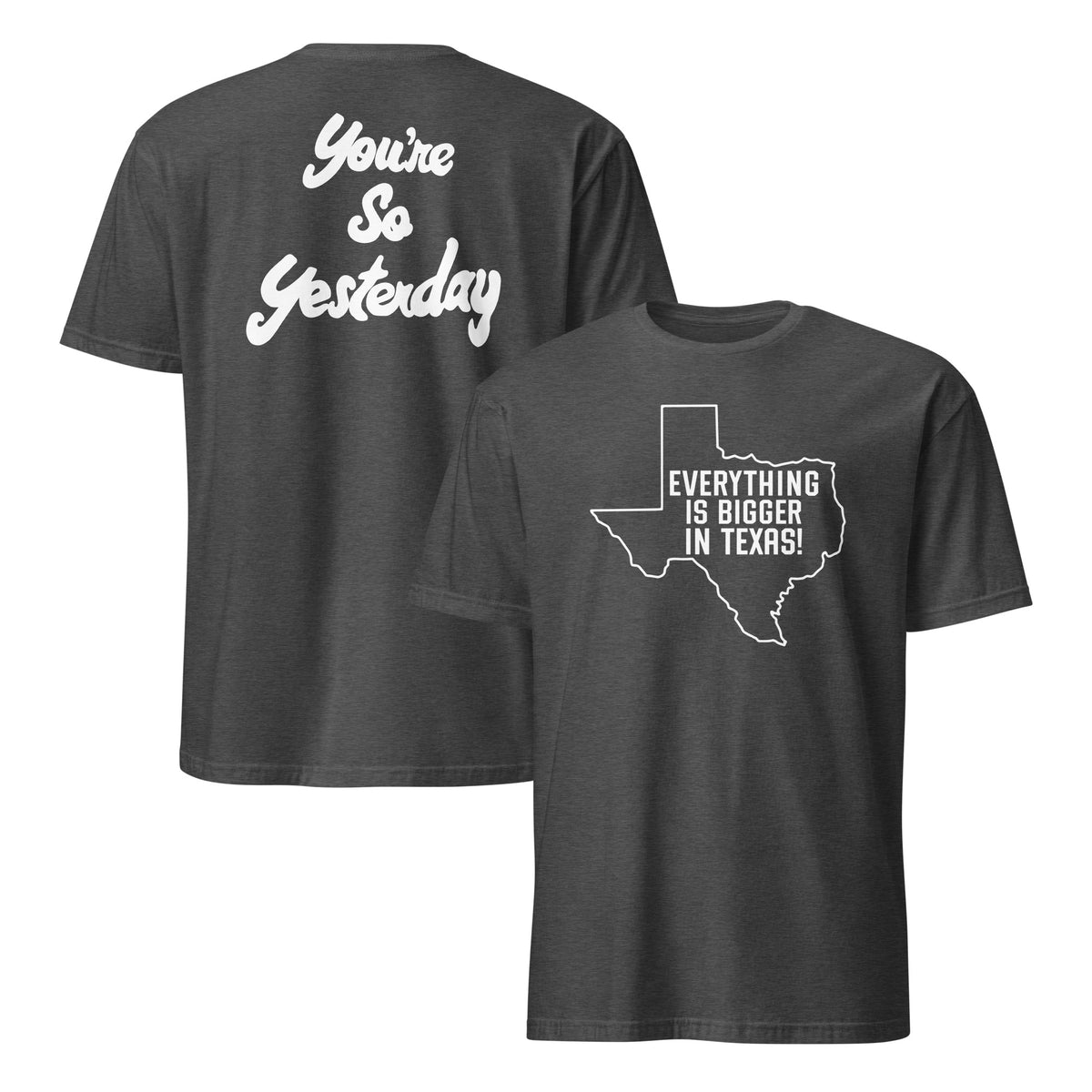 Everything's Bigger In Texas Burnt Orange Faded Vintage T-Shirt | Cuccico
