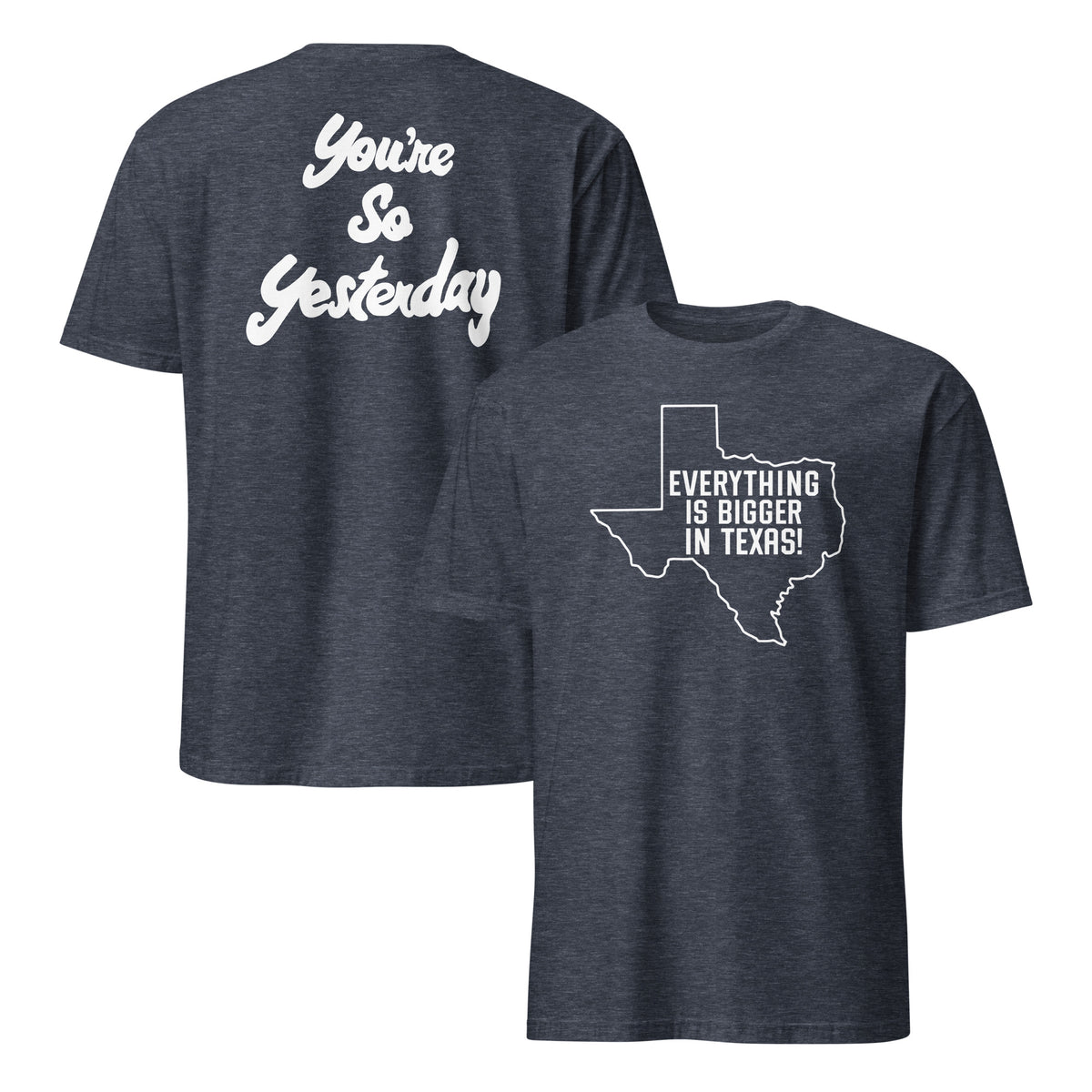 Everything's Bigger In Texas Burnt Orange Faded Vintage T-Shirt | Cuccico