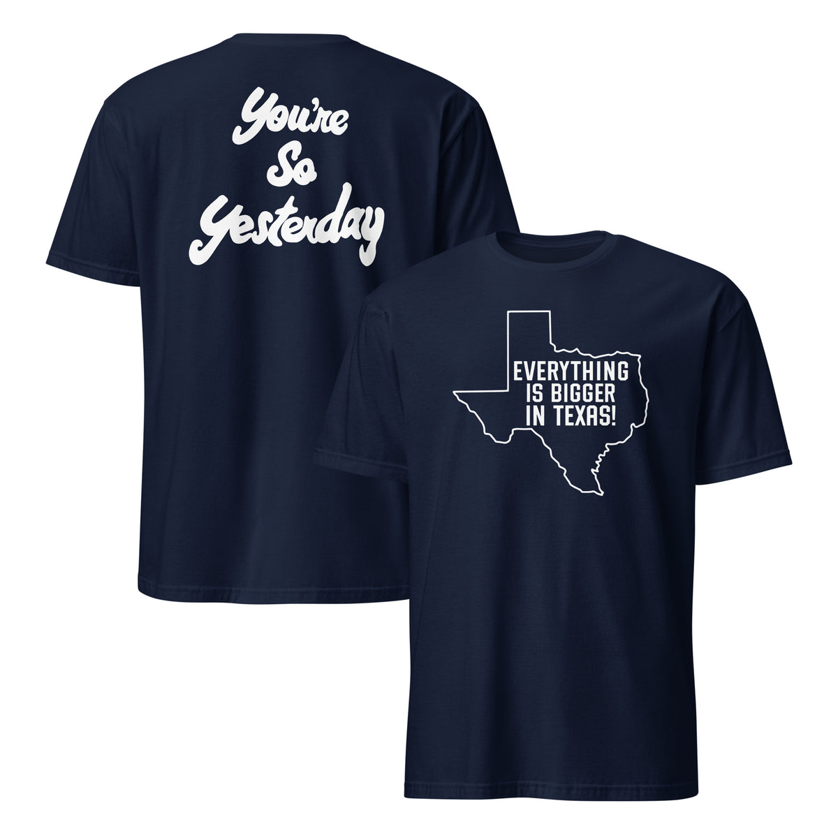 Everything's Bigger In Texas Burnt Orange Faded Vintage T-Shirt | Cuccico