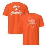 Everything's Bigger In Texas Burnt Orange Faded Vintage T-Shirt | Cuccico