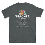 Funny Teacher T-Shirt | Humorous Definition Print - Cuccico Design