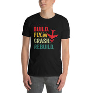 RC Plane T-Shirt - Build Fly Crash Model Airplane Shirt - Cuccico Design