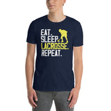 Lacrosse T-Shirt - Eat Sleep Lacrosse Repeat Gift for Men - Cuccico Design