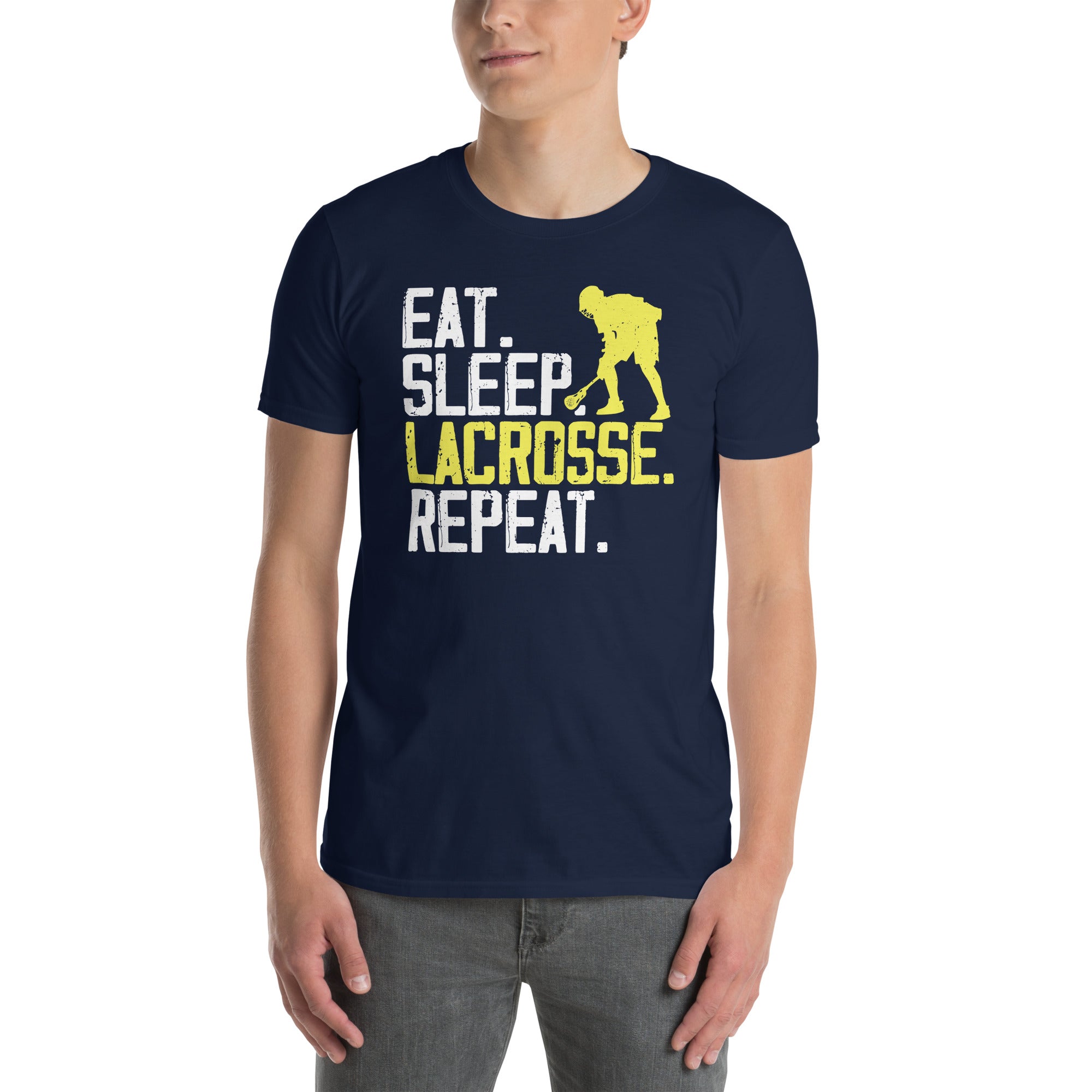 Lacrosse T-Shirt - Eat Sleep Lacrosse Repeat Gift for Men - Cuccico Design
