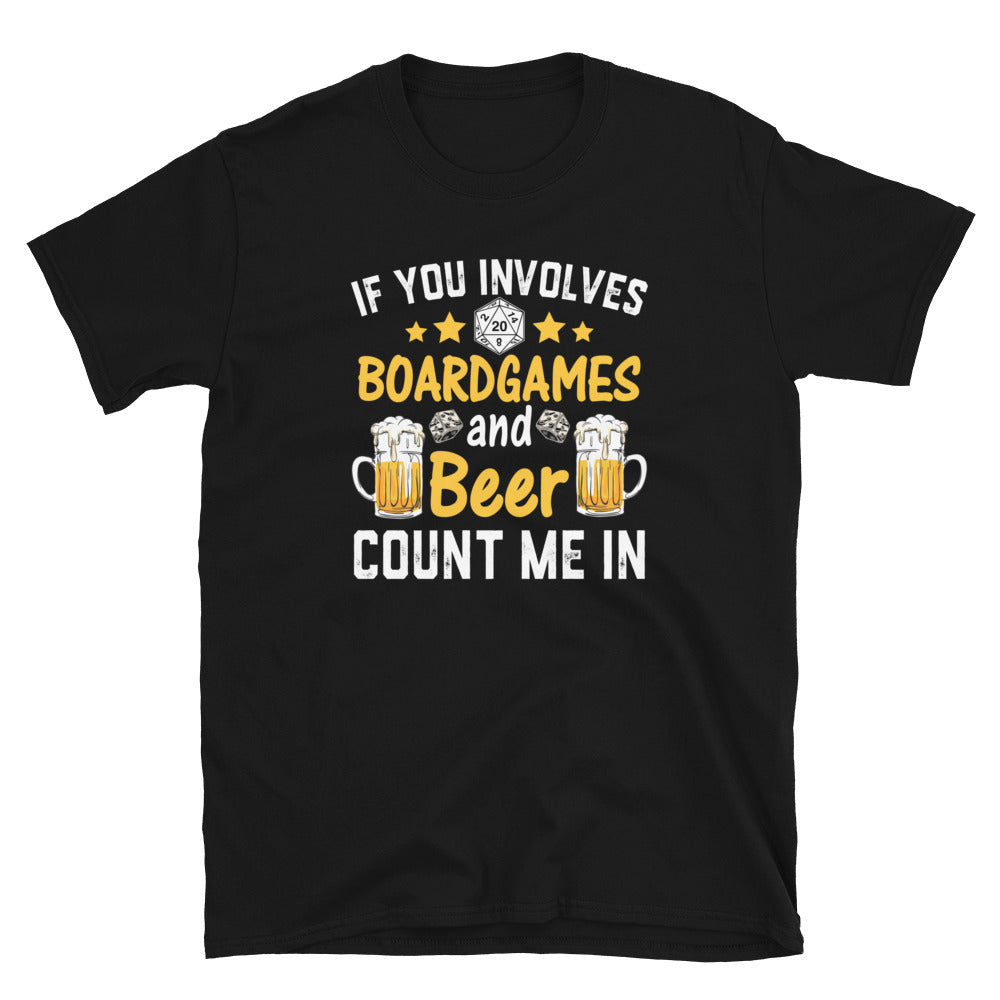 Board Games and Beer T-Shirt - Funny Drinker Gift - Cuccico Design