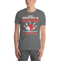 Old Man Bowling Shirt - Funny Bowler Gift Tee - Cuccico Design
