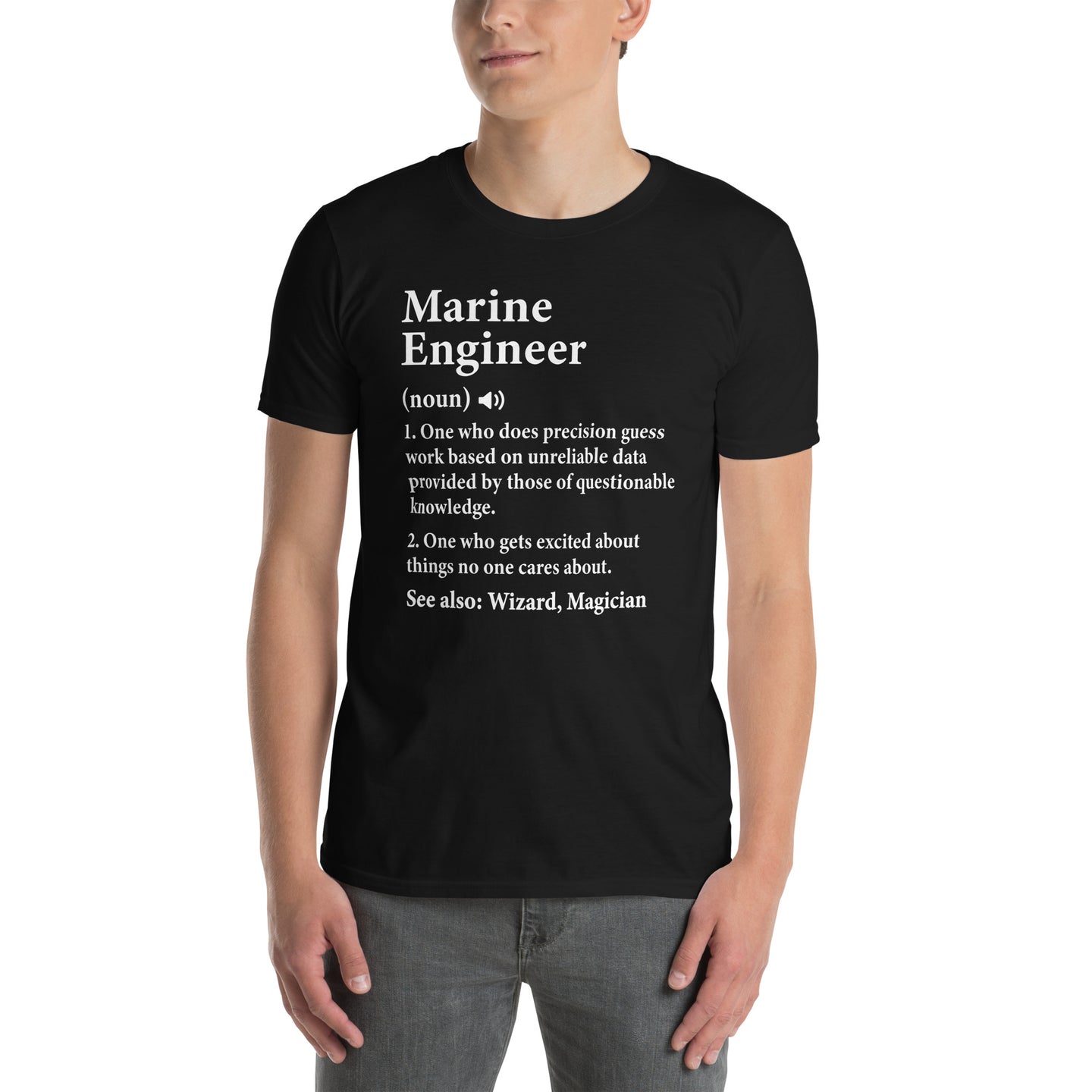 Marine Engineer T-Shirt Funny Definition Gift - Cuccico Design