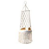 Macrame Hanging Pet Bed Macrame Cat Hammock Wall Hanging Cat Hammock Macrame Cat Bed-Pet Gifts Hammock Macrame Cat Swing - YourCatBackpack.Co