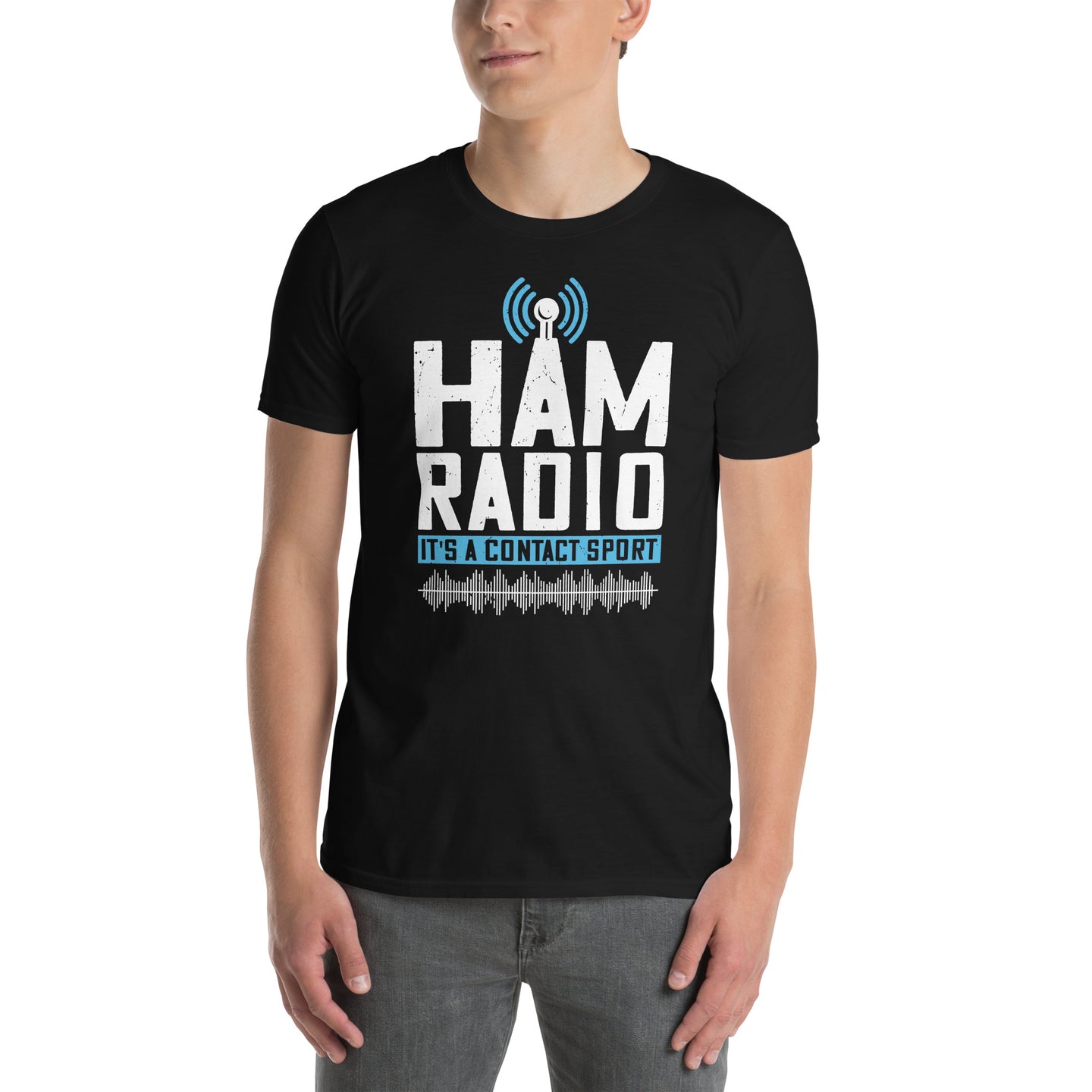 Ham Radio T-Shirt: It's a Contact Sport | Gift Idea - Cuccico Design
