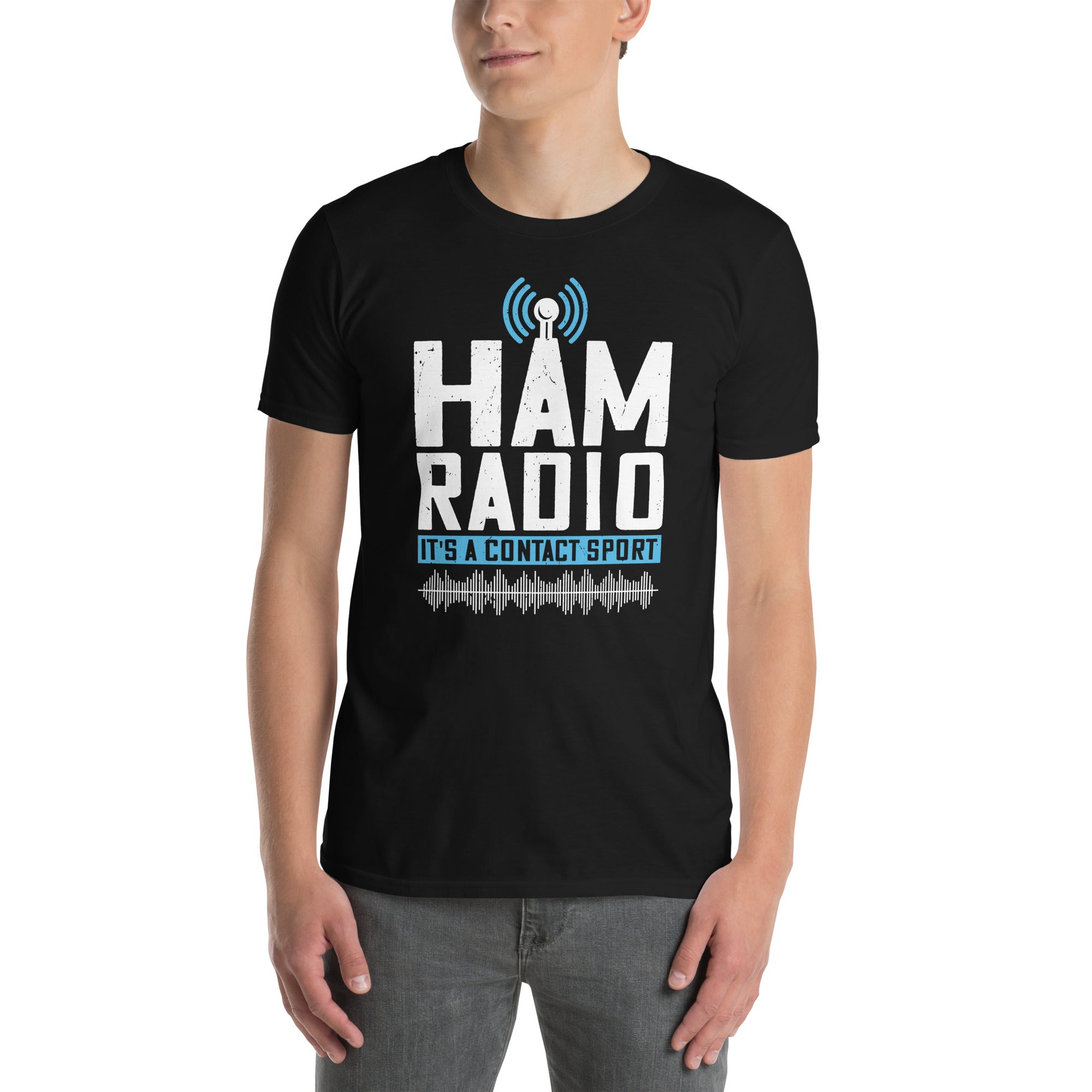 Ham Radio T-Shirt: It's a Contact Sport | Gift Idea - Cuccico Design