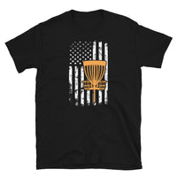 American Flag Disc Golf T-Shirt - USA Flag Design - Cuccico Design