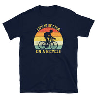 Life Is Better On A Bicycle Cycling T-Shirt | Road Bike Gift - Cuccico Design