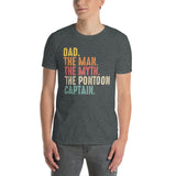 Dad The Pontoon Captain T-Shirt - Funny Boating Gift - Cuccico Design