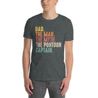 Dad The Pontoon Captain T-Shirt - Funny Boating Gift - Cuccico Design