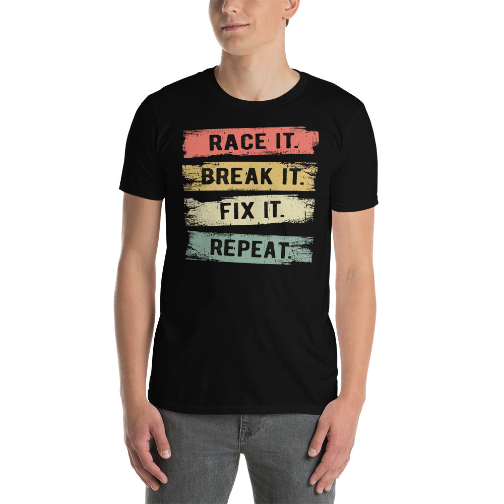 Funny RC Car T-Shirt | Race It Break It Repeat Racing Gift - Cuccico Design