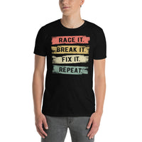 Funny RC Car T-Shirt | Race It Break It Repeat Racing Gift - Cuccico Design