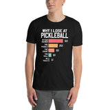 Funny Pickleball Shirt - Why I Lose - Great Gift T-Shirt - Cuccico Design