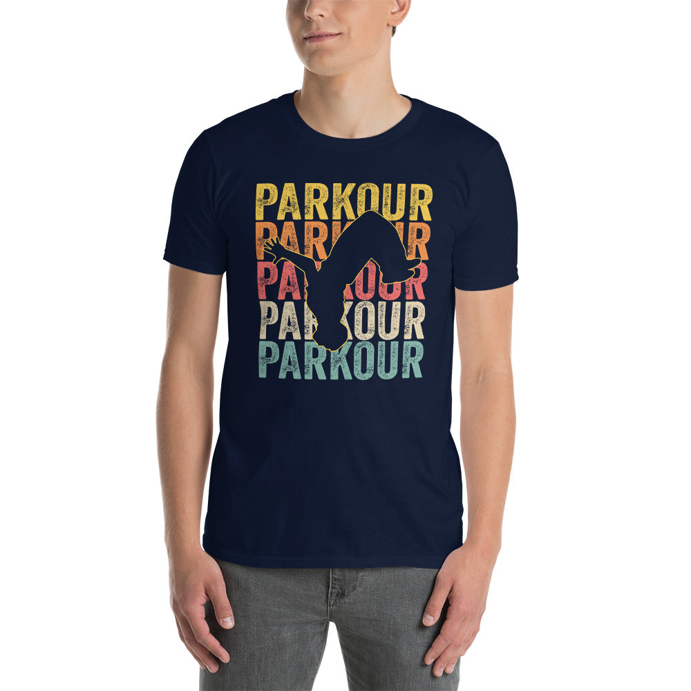 Unisex Vintage Parkour T-Shirt - Traceur Freerunning Tee - Cuccico Design