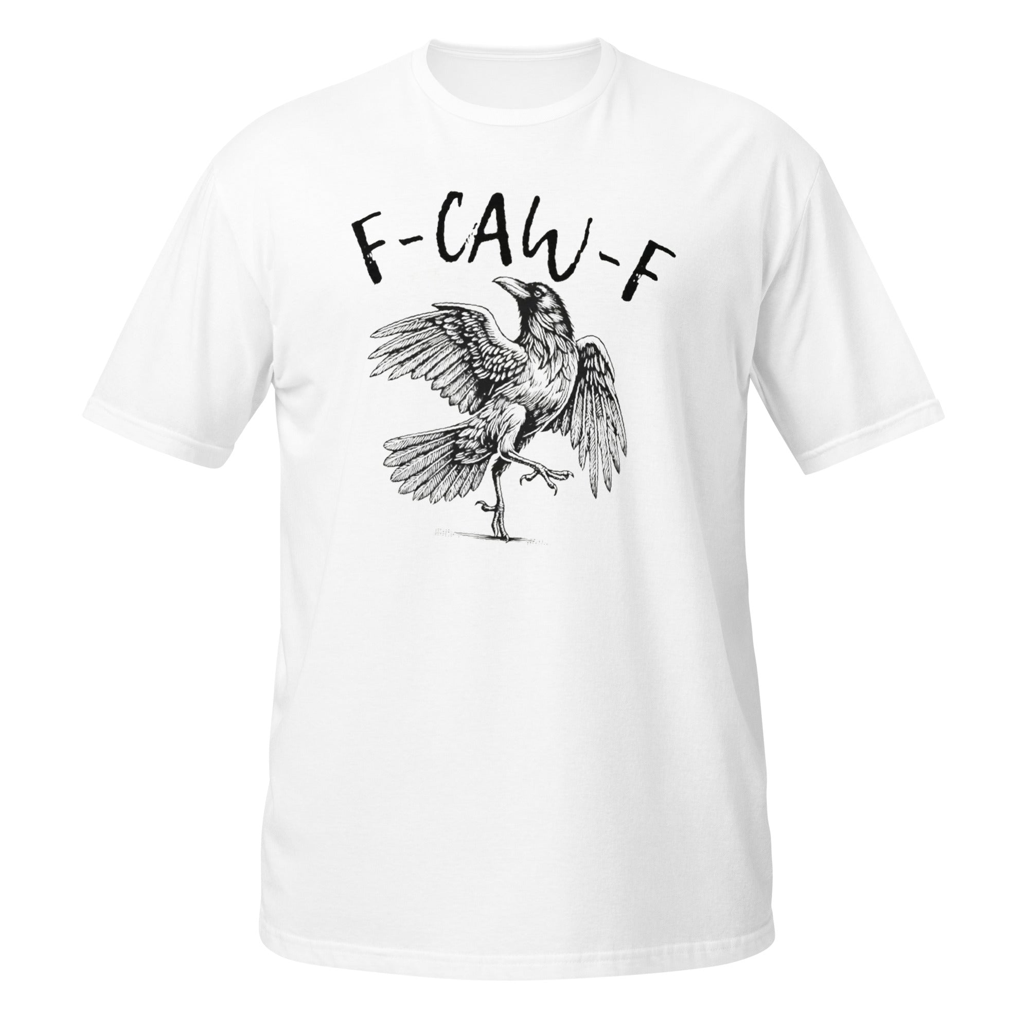 Cuccico Funny F‑Caw‑F Crow Lover T‑Shirt featuring gothic raven design