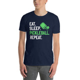 Eat Sleep Pickleball Repeat T-Shirt | Pickleball Gift - Cuccico Design