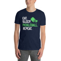 Eat Sleep Pickleball Repeat T-Shirt | Pickleball Gift - Cuccico Design