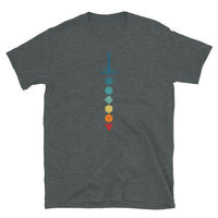 D20 T-Shirt - Retro Gaming Dice & Sword Design - Cuccico Design