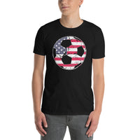 American Flag Soccer T-Shirt | USA Soccer Tee - Cuccico Design