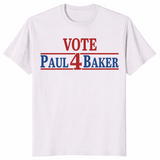 Fake campaign election shirt in ice grey