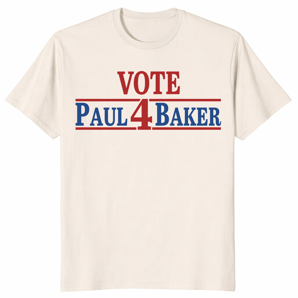 Fake campaign election shirt in natural