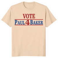 Fake campaign election shirt in sand