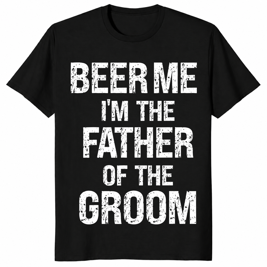 Father of groom shirt black