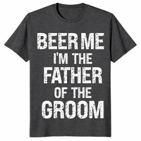 Father of groom shirt dark heather grey