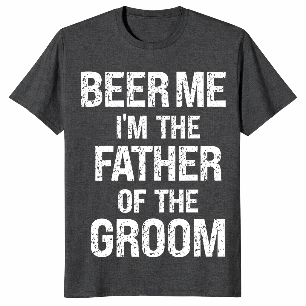 Father of groom shirt dark heather grey