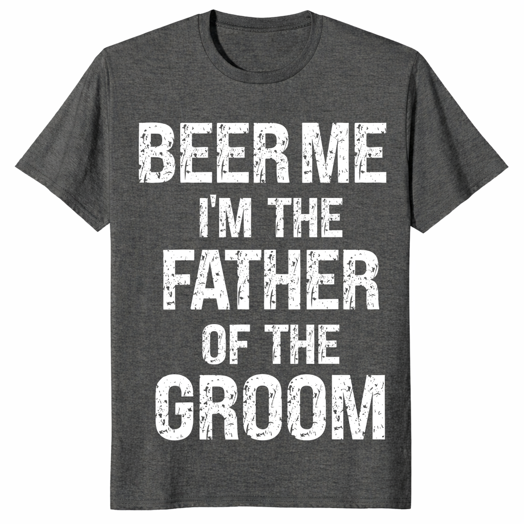 Father of groom shirt dark heather