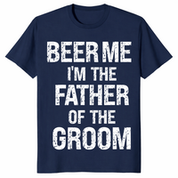 Father of groom shirt navy