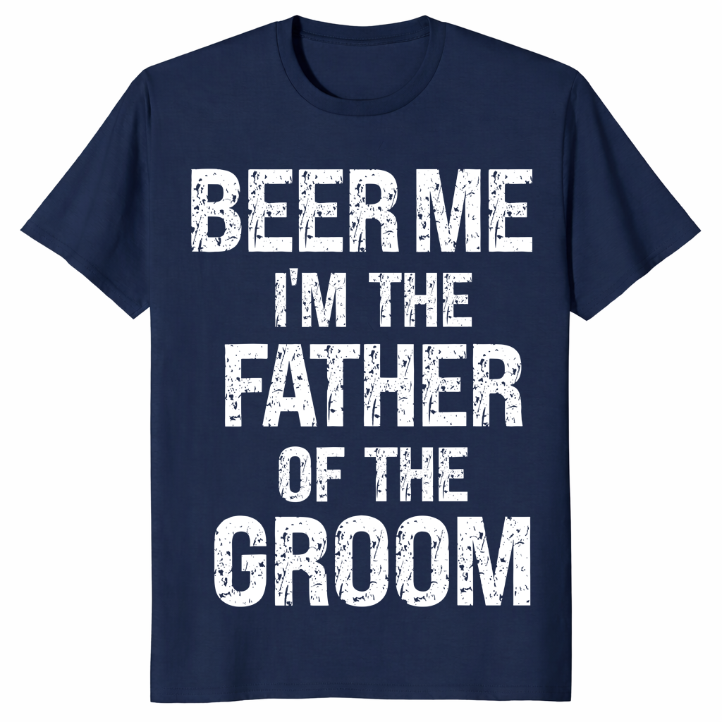 Father of groom shirt navy
