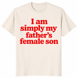 Father's Female Son Shirt in natural