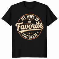 Favorite problem shirt in black