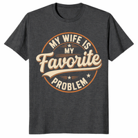 Favorite problem shirt in dark heather grey